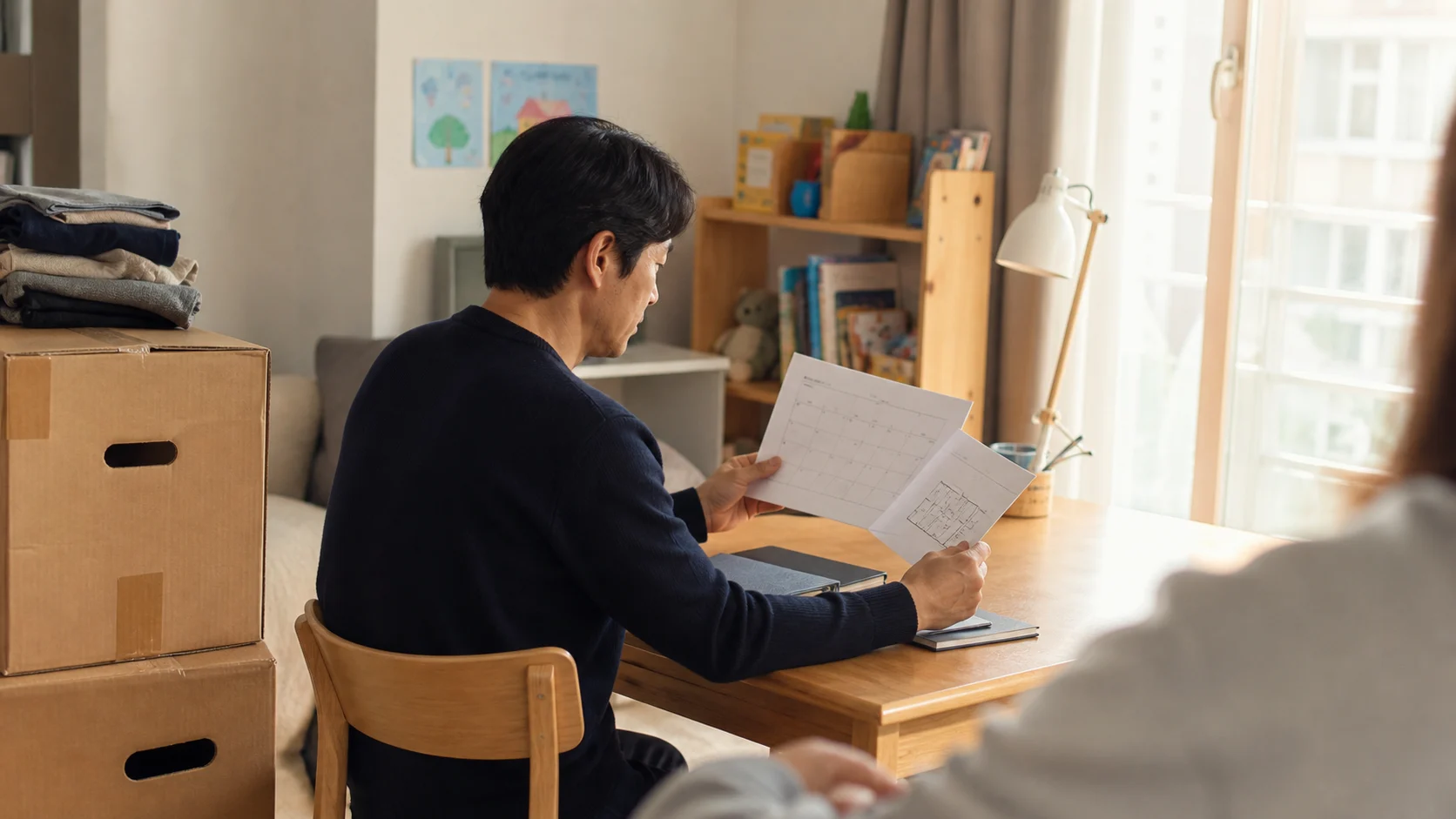 국제이혼 양육권 생활 계획 정리 장면